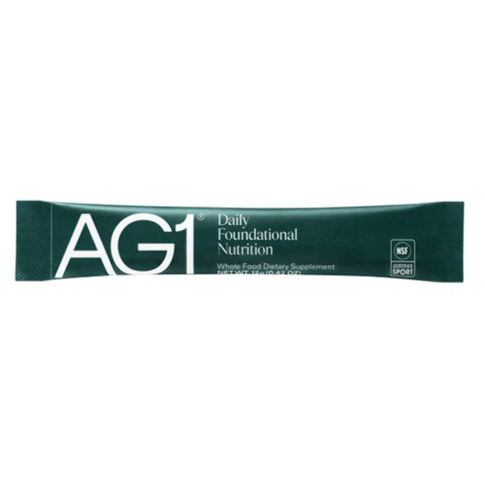 AG1 Daily Foundational Nutrition Greens Powder – 40 Travel Packs | Daily Vitamins, Minerals & Probiotics