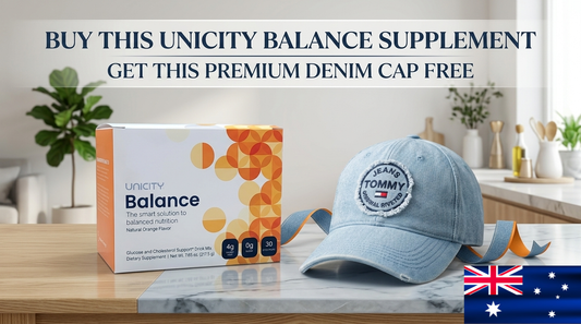 UNICITY Balance Cholesterol Support Drink Mix 30 Stick Pack Orange Flavour + FREE Cap