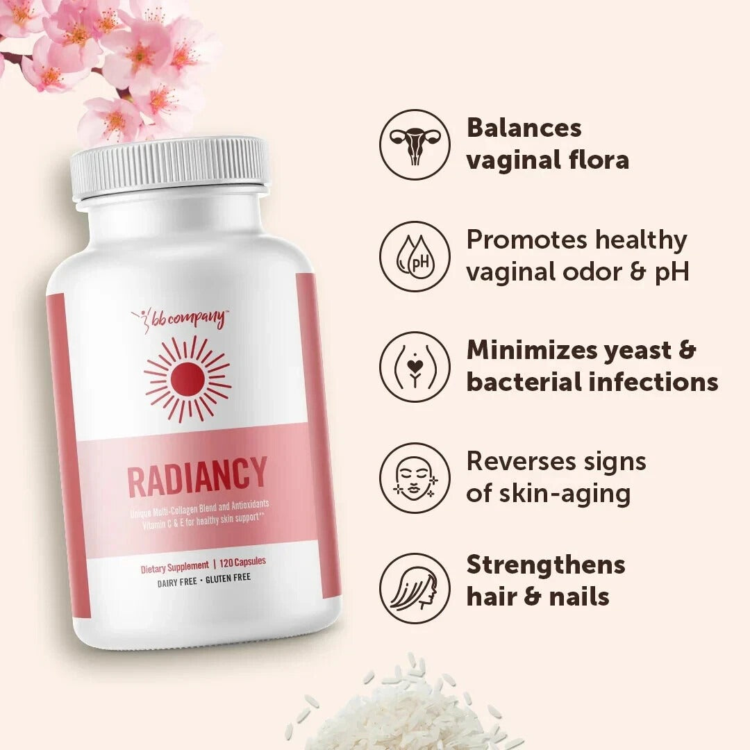 Radiancy Feminine Probiotic & Collagen Supplement 120 Capsules